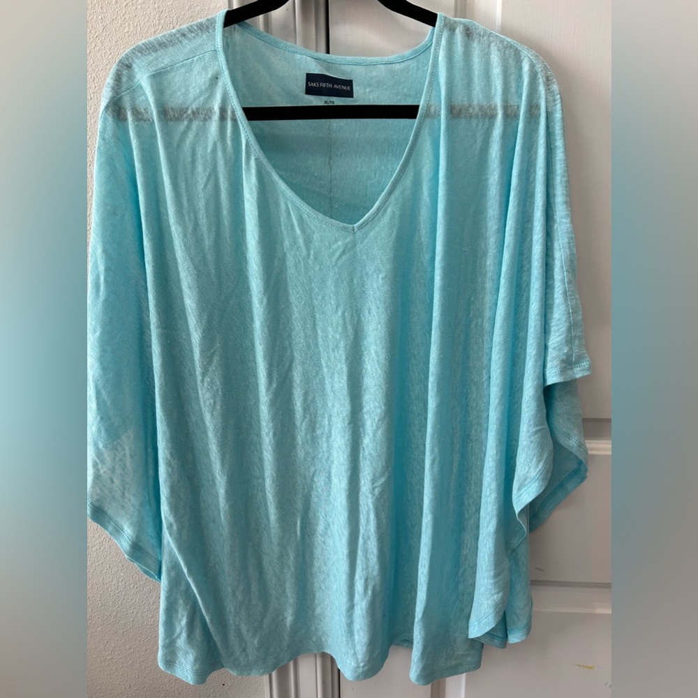 Saks Fifth Avenue shirt blue size xl